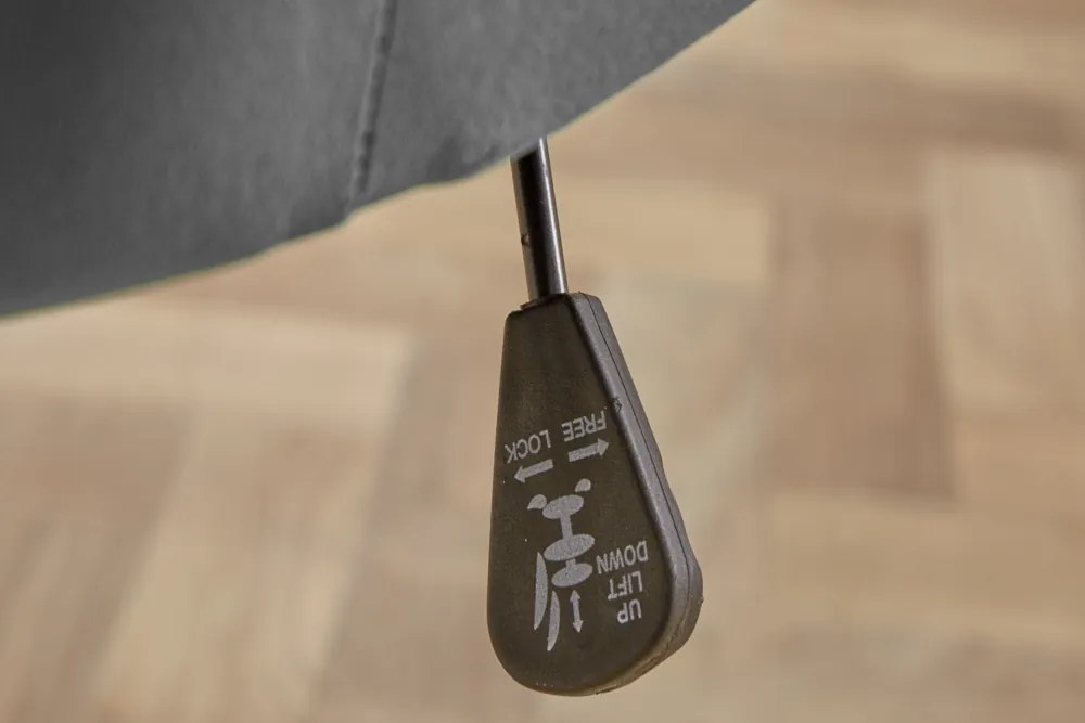 Fotoliu pivotant, design extravagant Lounger, catifea gri A-39511 VC