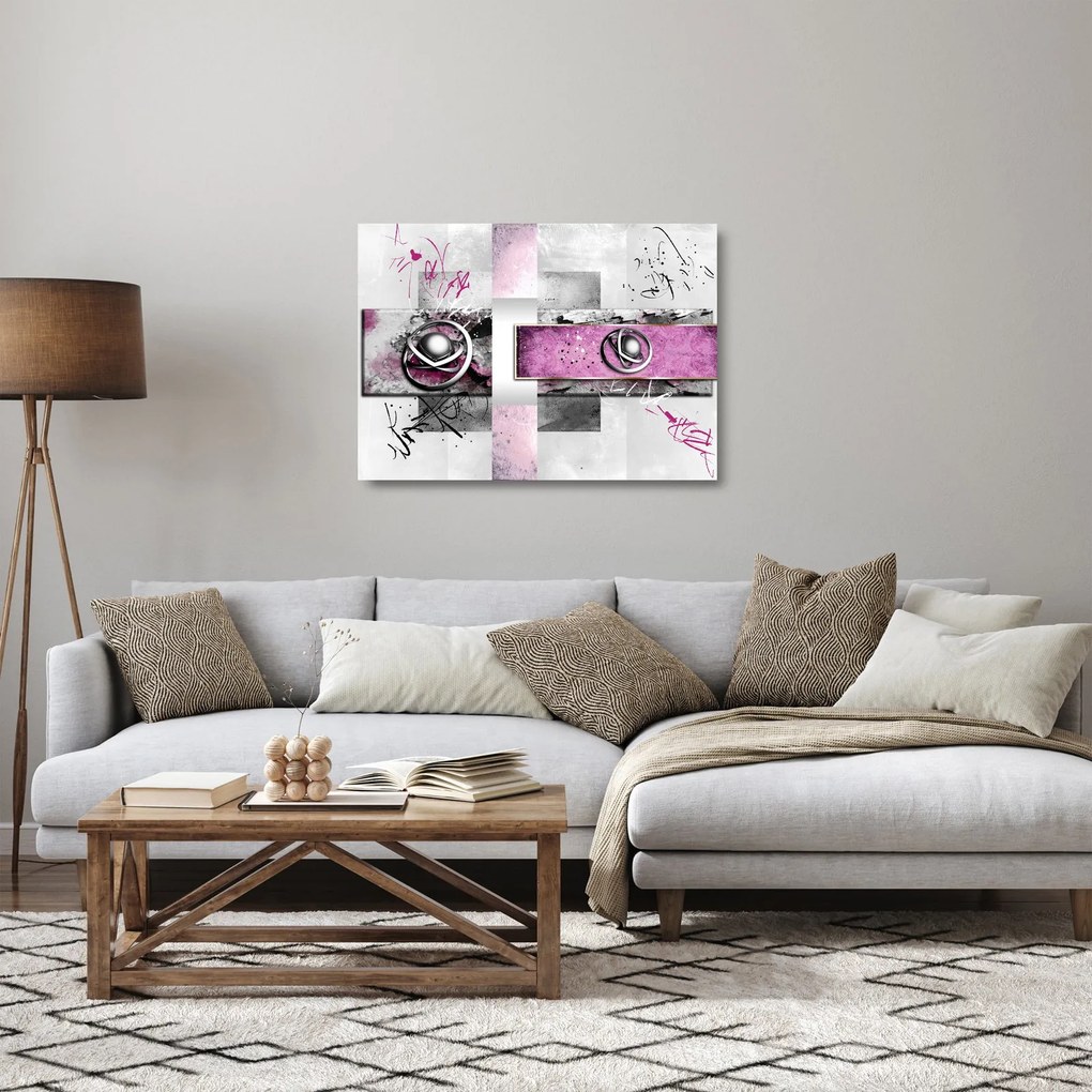 Tablou pe sticlă abstracție (70x50 cm)