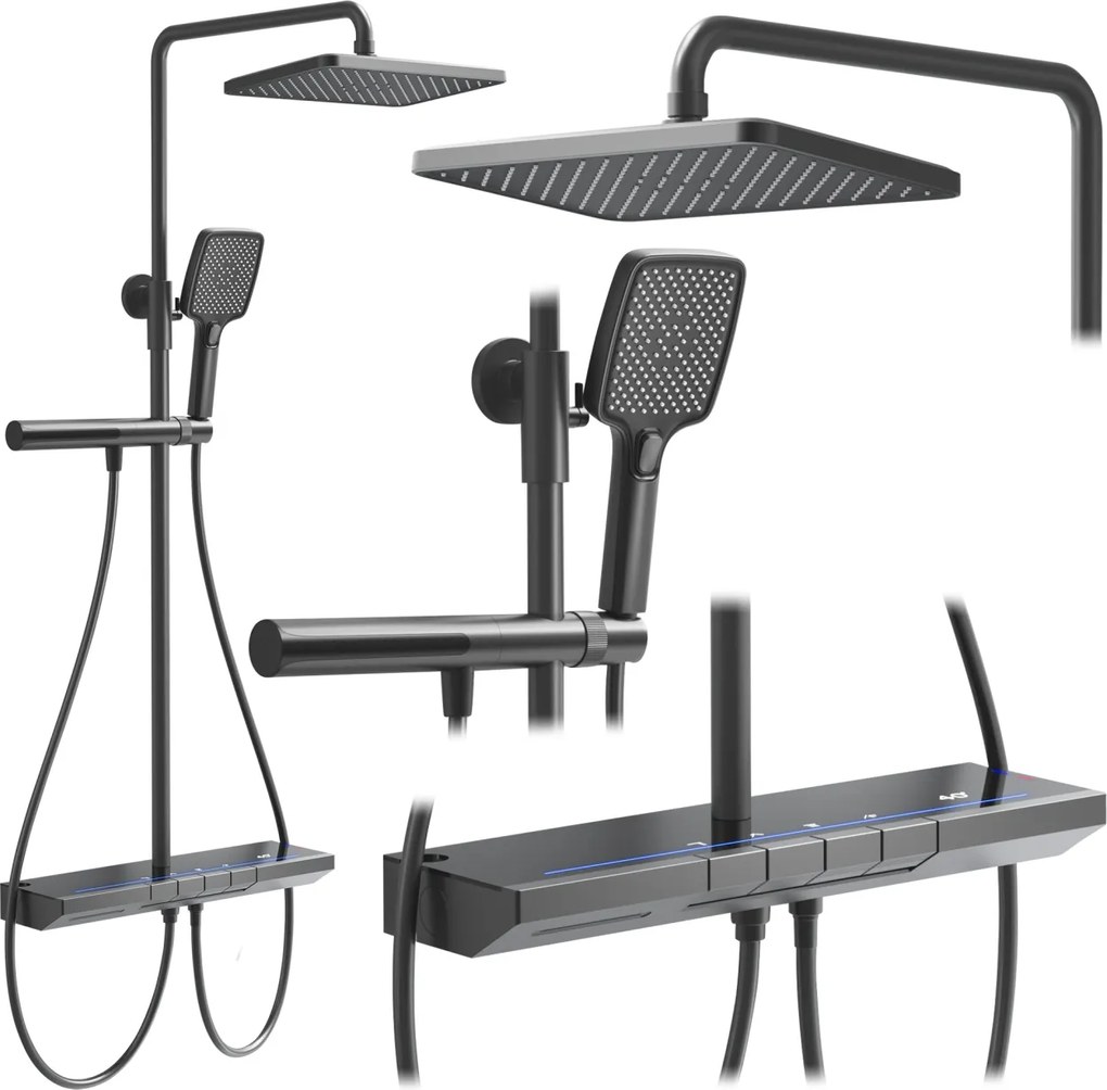 Set dus cu termostat REA Pedro Titanium