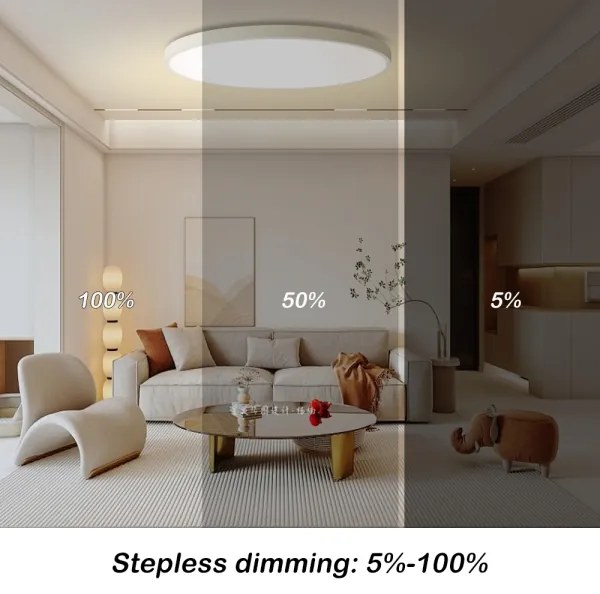 Brilagi - Corp de iluminat LED dimabil pentru piscină SMART, 128W, 230V, diametru 100 cm, Wi-Fi Tuya, alb + telecomandă