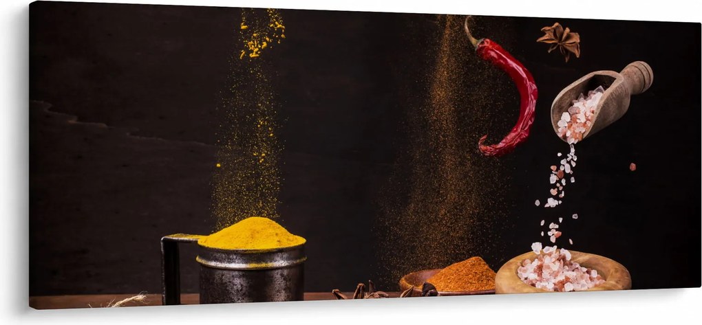 Tablou - Condimente în mișcare (120x50 cm)