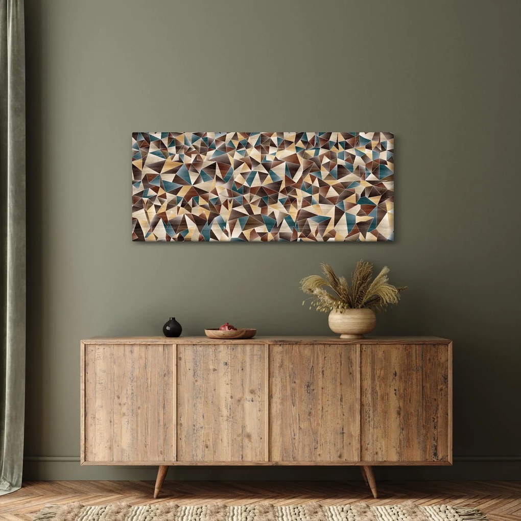 Tablou - Triunghiuri (120x50 cm)