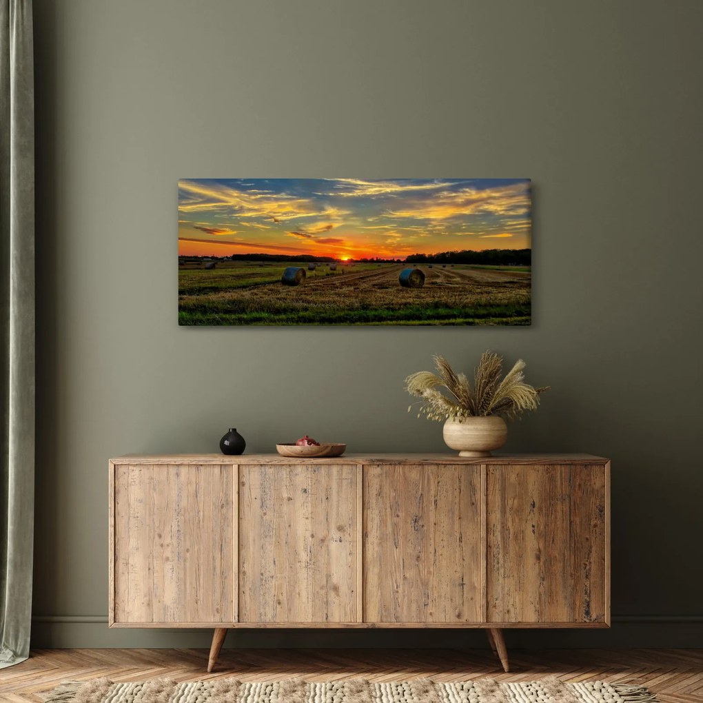 Tablou - Baloți din sat (120x50 cm)