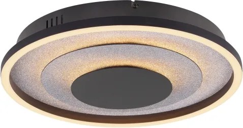 JUST LIGHT. 14409-21 - Plafonieră LED GLITTY LED/22W/230V Ø 40 cm neagră