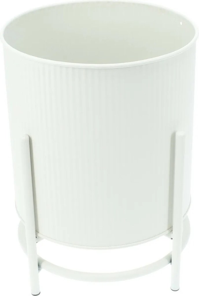 Set de suporturi metalice pentru flori Celano alb, 2 buc.