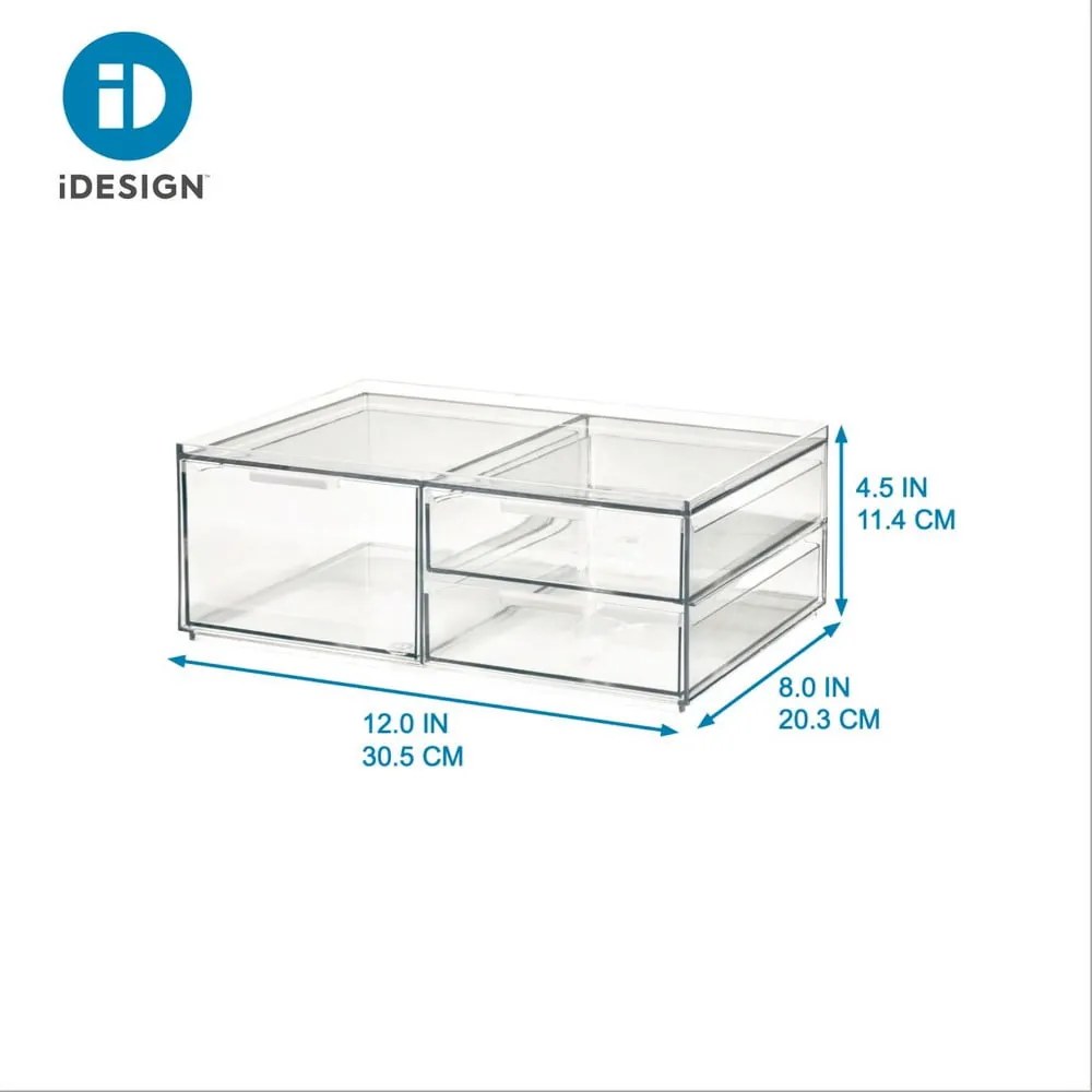 Organizator de baie pentru cosmetice din plastic reciclat – iDesign