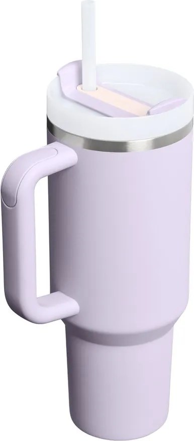 Termos mov lavandă cu pai din oțel inoxidabil 1,18 l Quencher H2.O FlowState™ Tumbler Purple Dust – Stanley