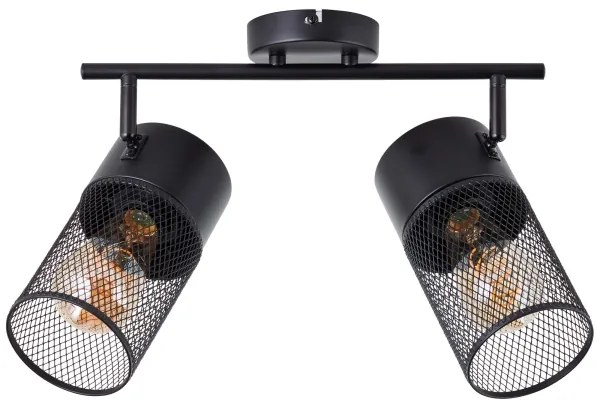 Brilliant - Lampă spot KAMOLO 2xE27/40W/230V negru