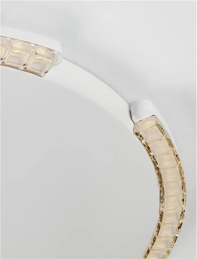 Plafoniera circulara aluminiu alb GREAMY D-65cm