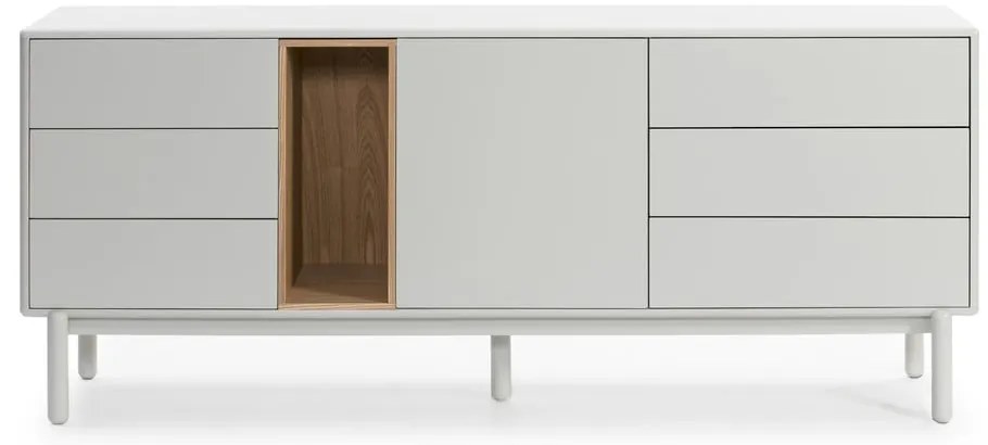 Comodă crem 180x76x40 cm Corvo – Teulat