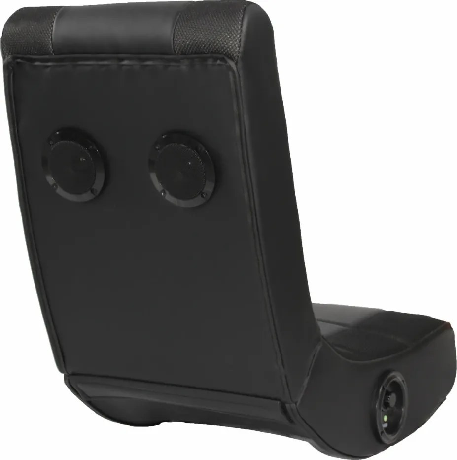Fotoliu gaming, boxe încorporate, conectare Bluetooth, pliabil, PU/Mesh, Negru