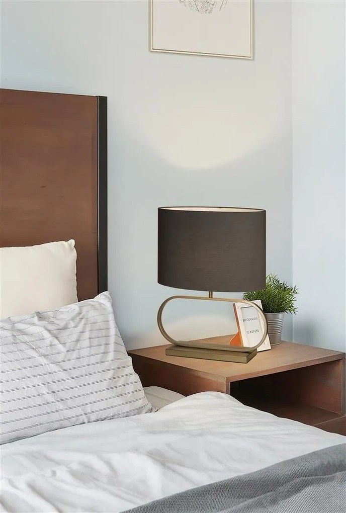 Veioza/Lampa de masa decorativa Sleek bronz/gri