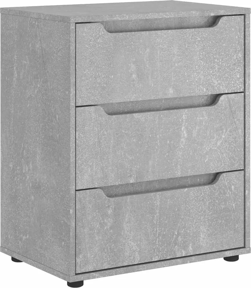 vidaXL Bufetă „VISNES” Gri beton 60x40x73 cm Lemn prelucrat