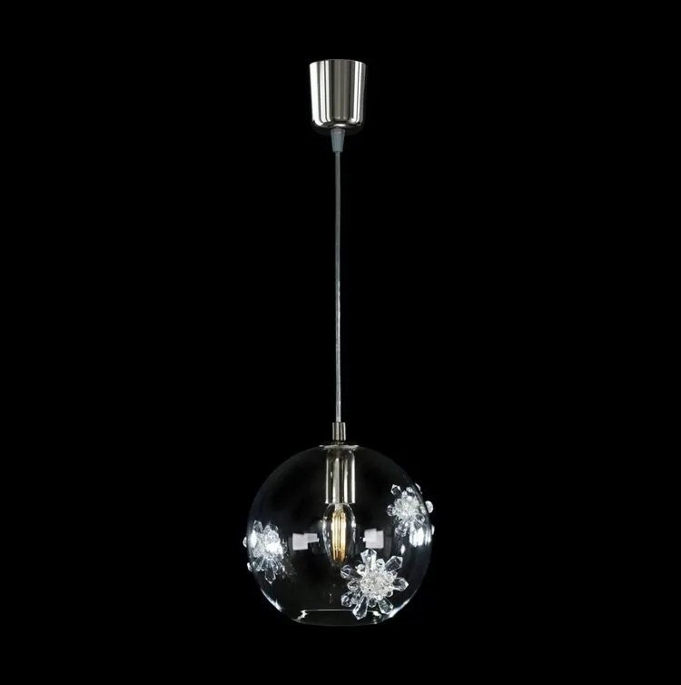 Lustra LUX decorativ fulgi de zapada din cristal SNOWFLAKE 02B