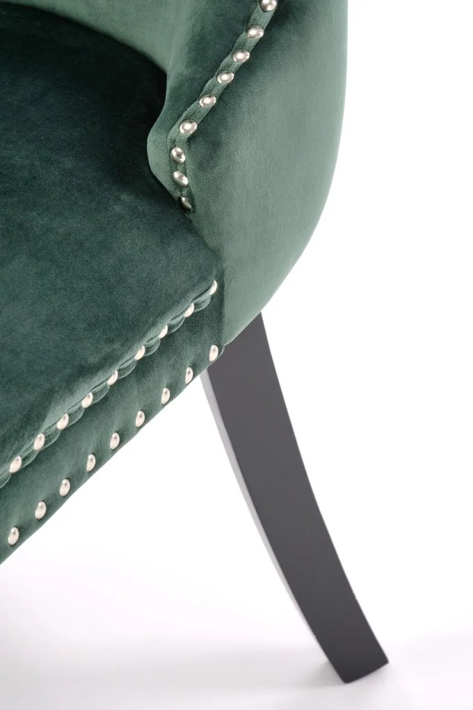 Scaun Alda velvet verde inchis H95 cm