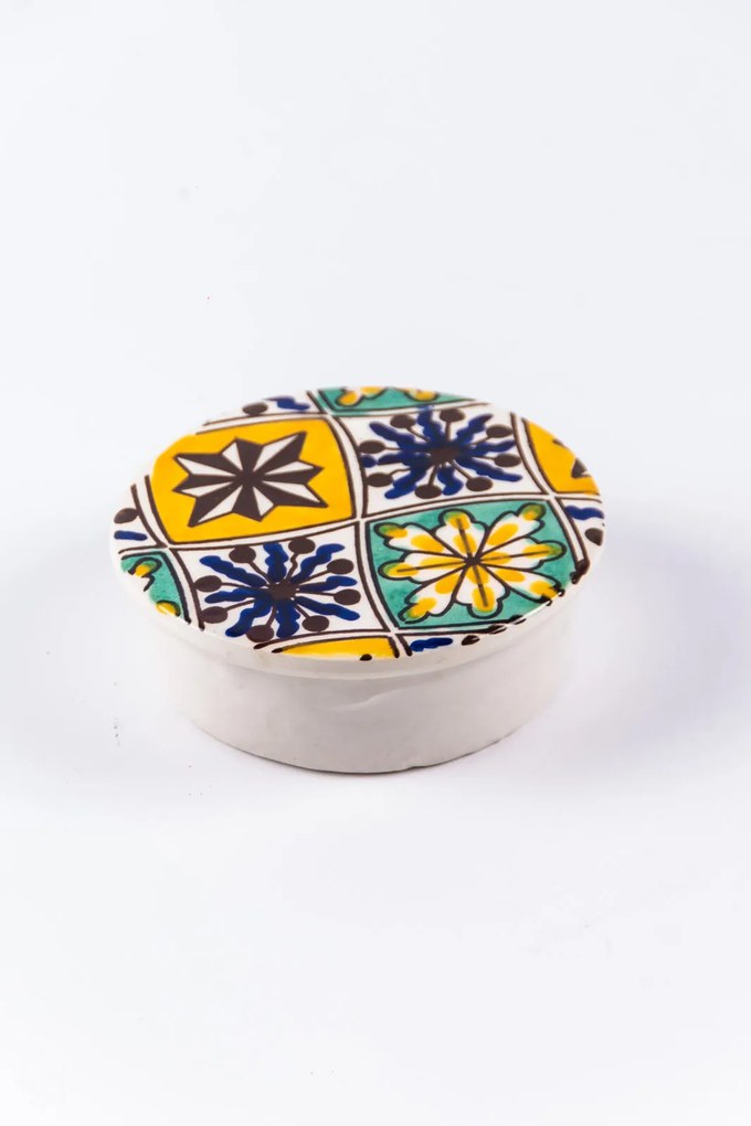 Cutie de depozitare din ceramică decorativă Losange