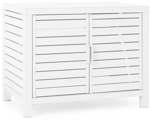 Dulap de exterior, cu doua usi, alb, Atlantic, Bizzotto