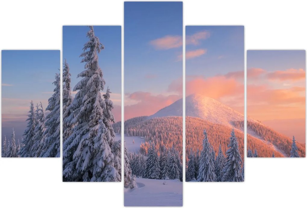 Tablou - Peisaj de iarnă (150x105 cm)