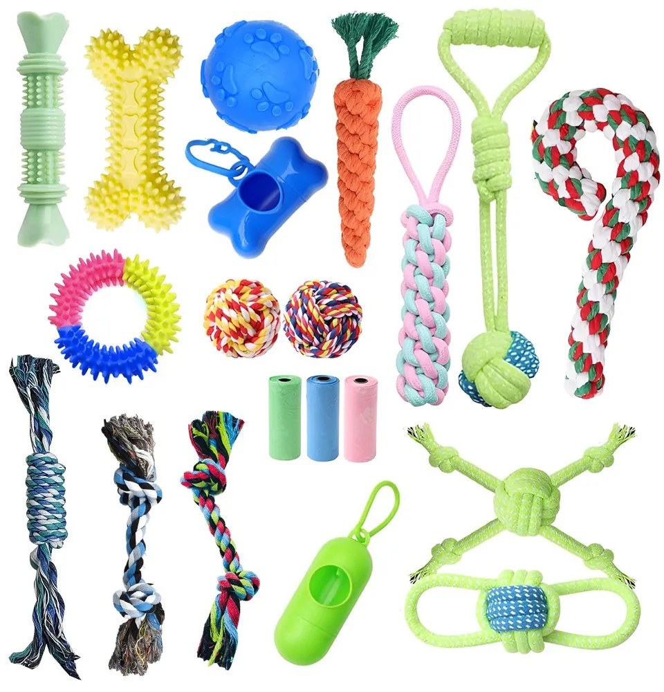 Set de 20 jucării pentru câini