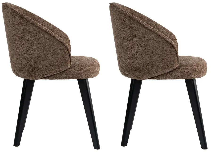 Set de scaune de sufragerie Bentley Brown andBlack, 2 buc.