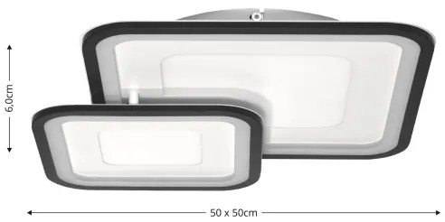 Brilagi - Plafonieră LED dimabilă TANDORA LED/49W/230V 3000-6000K + telecomandă