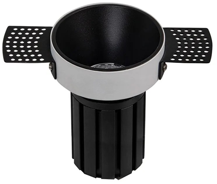 Spot LED incastrabil Trimless negru 15W 3000K
