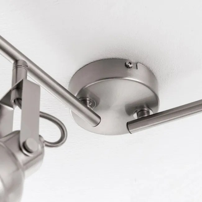 Lustra aplicata cu 4 spoturi directionabile Stage crom satin