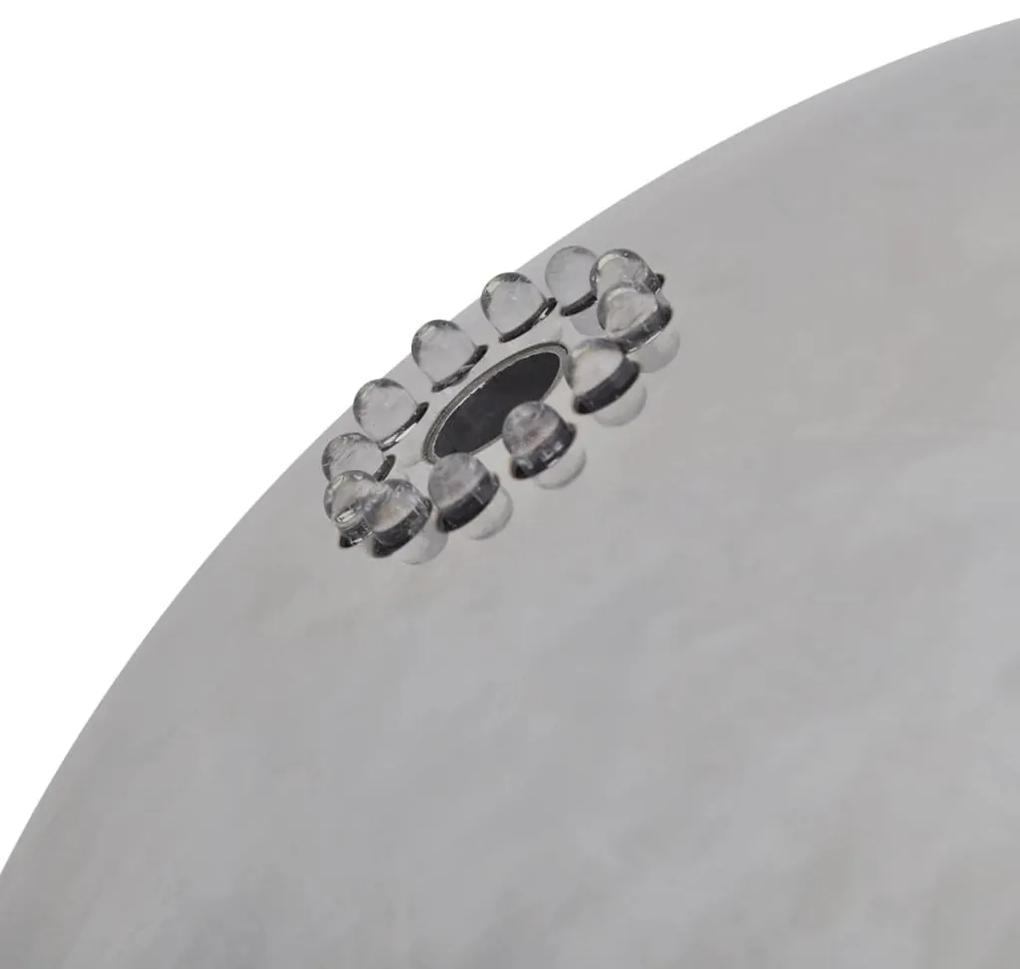 Fantana sferica de gradina cu LED-uri, 30 cm, otel inoxidabil 30 cm