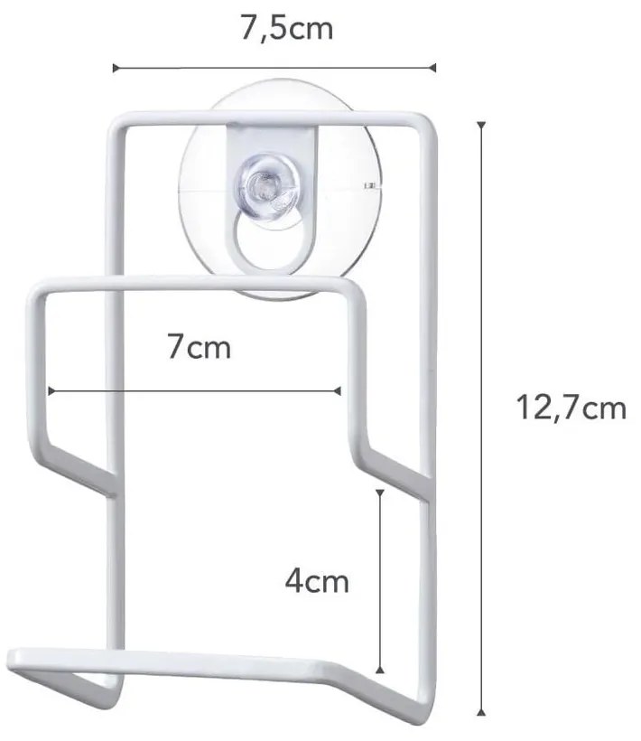 Suport bureți YAMAZAKI Tower, alb