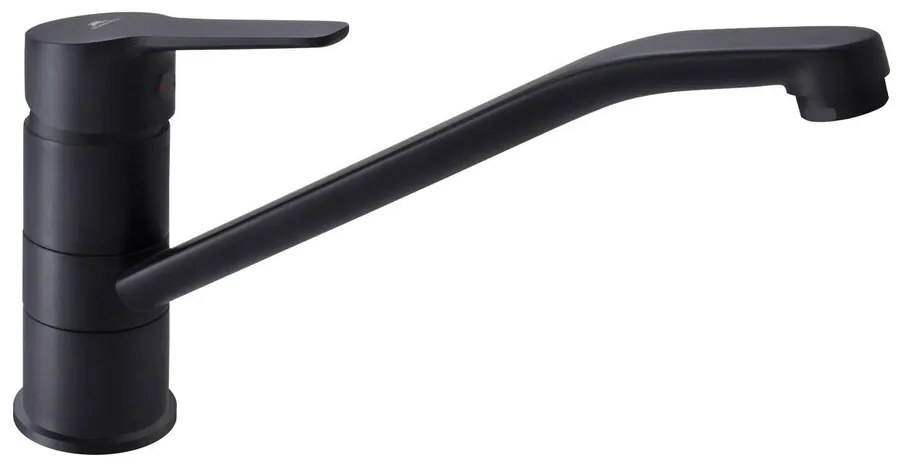 Baterie bucatarie monocomanda Rubineta Uno finisaj negru mat