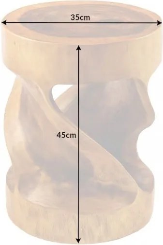 Masuta auxiliara design unicat Arte 35cm natur