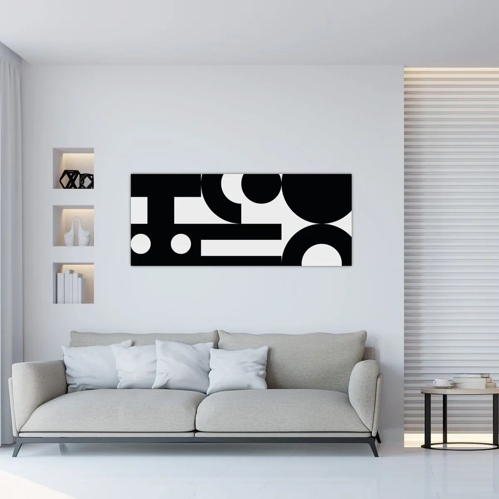 Tablou - Abstracție geometrică N⁰3 (120x50 cm)