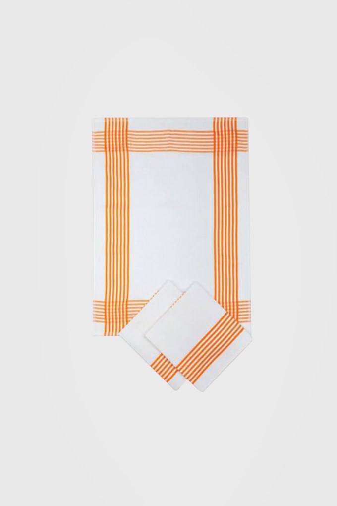 3PACK Prosop de bucătărie Stripes portocaliu