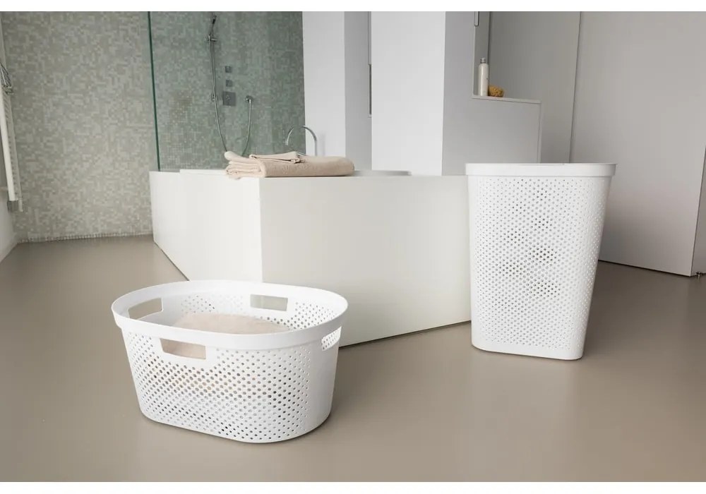 Coș de rufe Curver Infinity, 40 l, alb