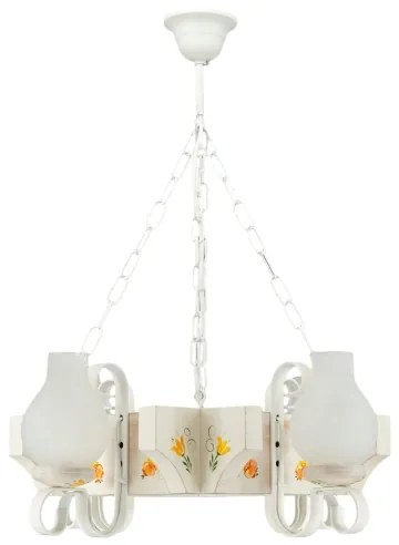 Brilagi - Candelabru cu lanț QUEEN 4xE14/40W/230V fag/crem