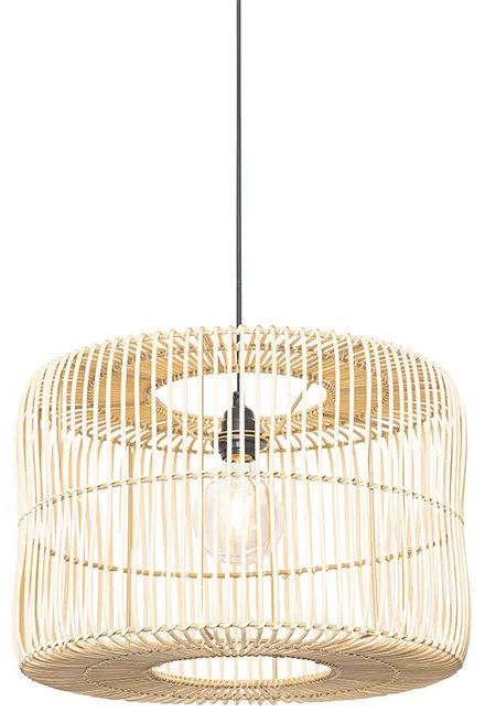 Lampă suspendată orientală din ratan 45 cm - Maud