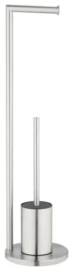 WENKO 25676100 - Set pentru WC FERLA, 18 x 69,5 cm, oțel inoxidabil satinat