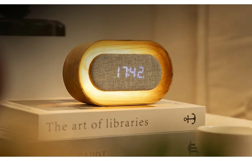 Ceas deșteptător digital Lumos Ash – Gingko