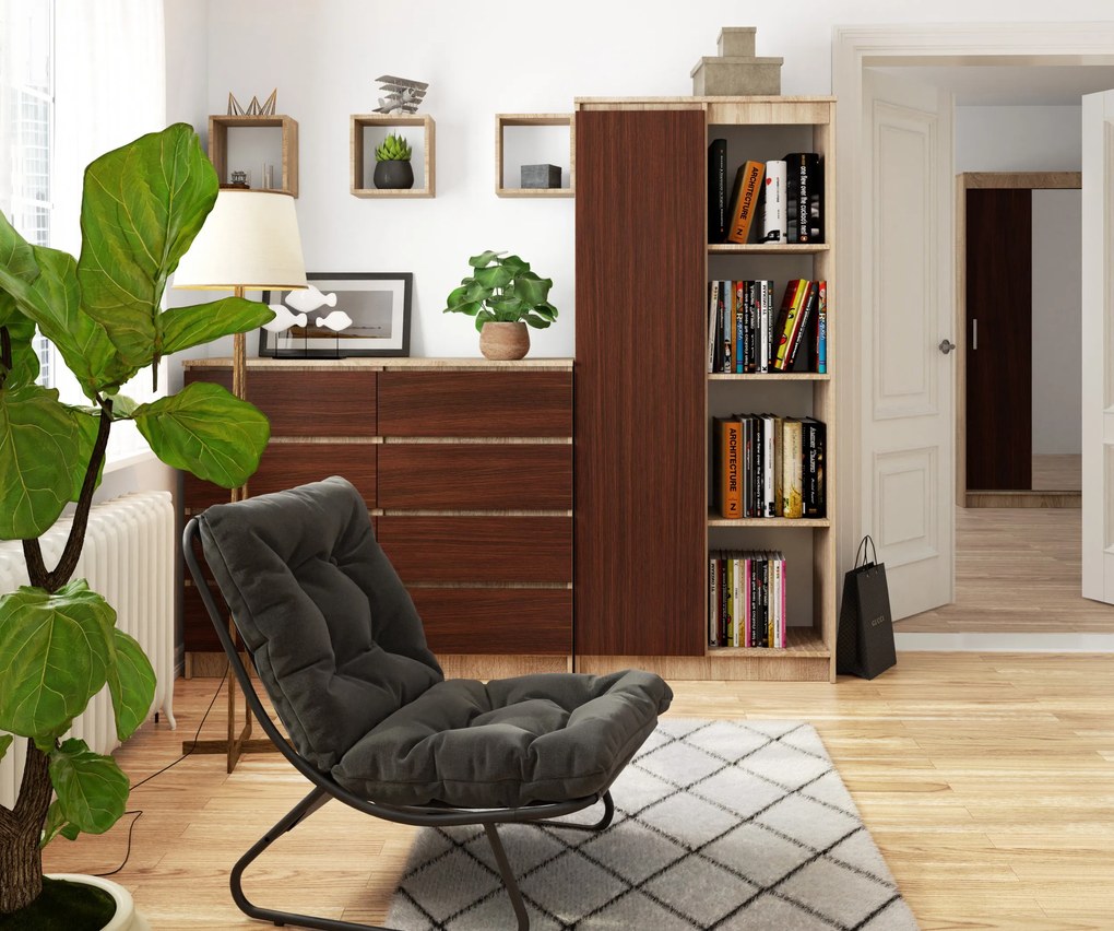Raft Rehana II (Stejar sonoma + wenge). 1069803