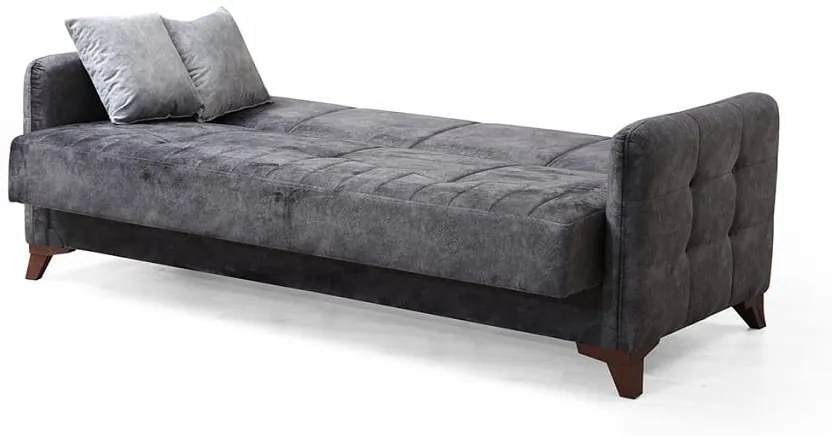 Canapea Retro, culoare gri, 220 x 95 cm