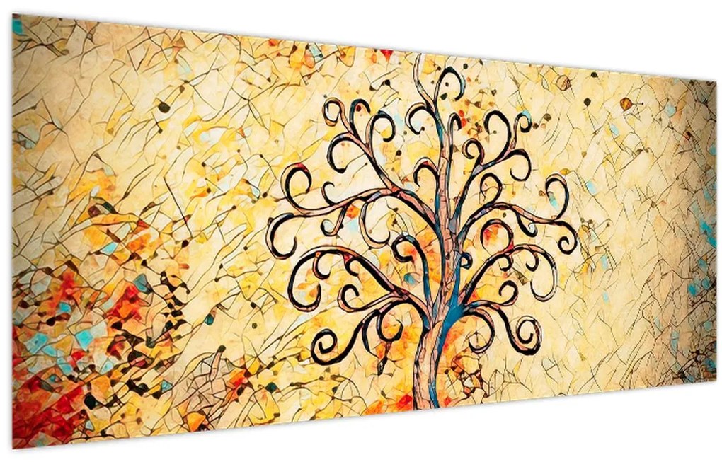 Tablou - Copacul vieții mozaic (120x50 cm)