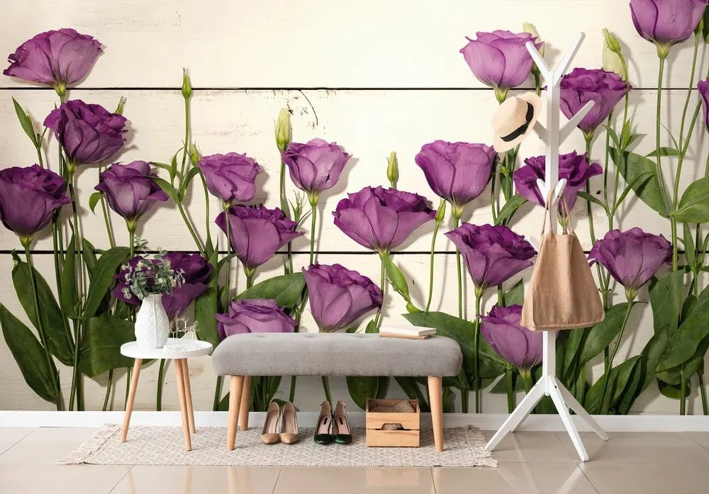 Fototapet autoadezive flori violete frumoase