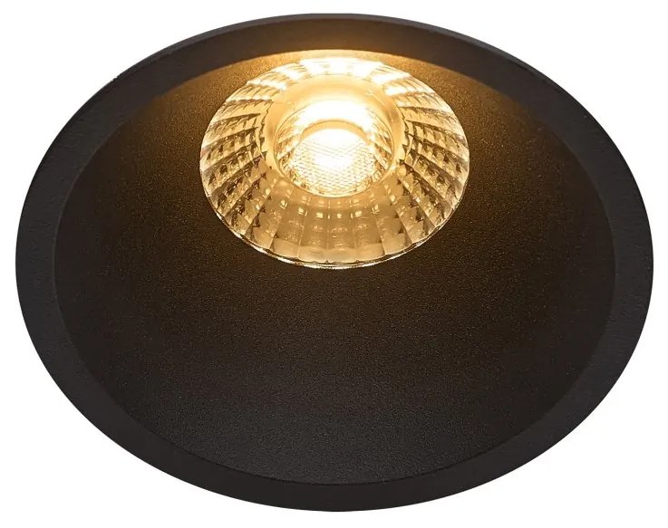 Spot LED dimabil incastrabil pentru baie IP44 Albric Black