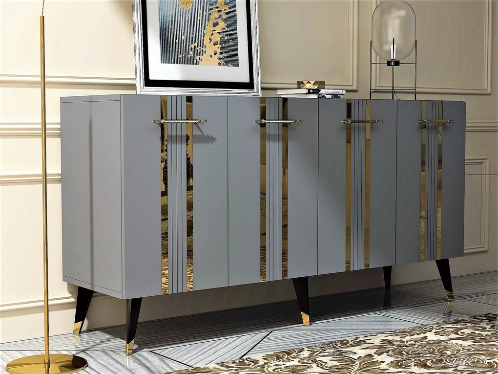 Dulap Pebine 1 (antracit + auriu) . 1093437