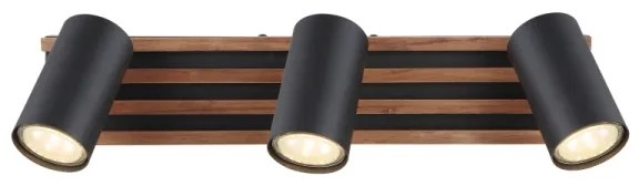 Spot Globo 57909-3 KAYDEN 3xGU10/25W/230V negru