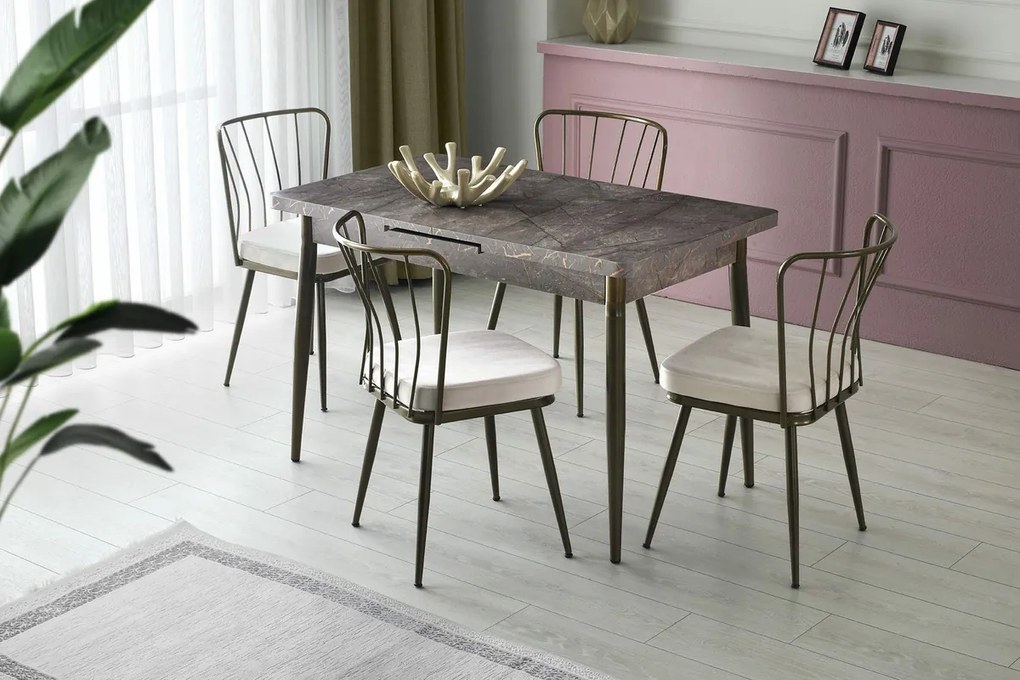 Set de scaune de sufragerie Yildiz Mink, 2 buc.