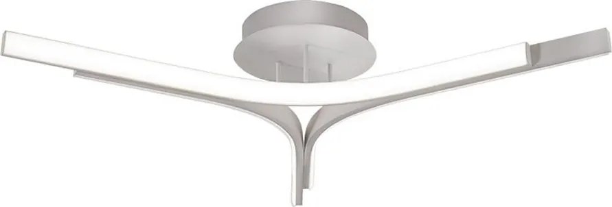 Lustră LED aplicată ALTA LED/30W/230V argintie