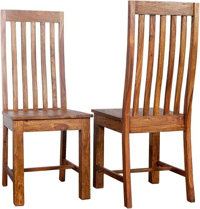 Set 2 scaune din lemn de trandafir Makassar