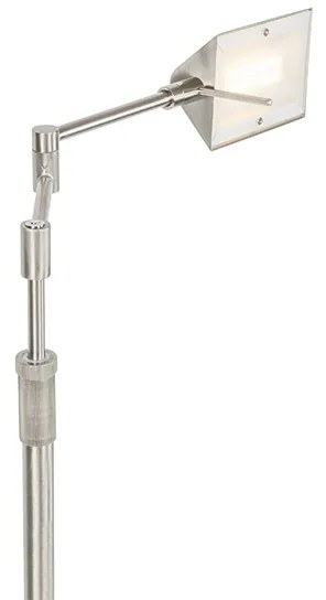 Lampa de podea de design din oțel cu LED inclus cu dimmer tactil - Notia