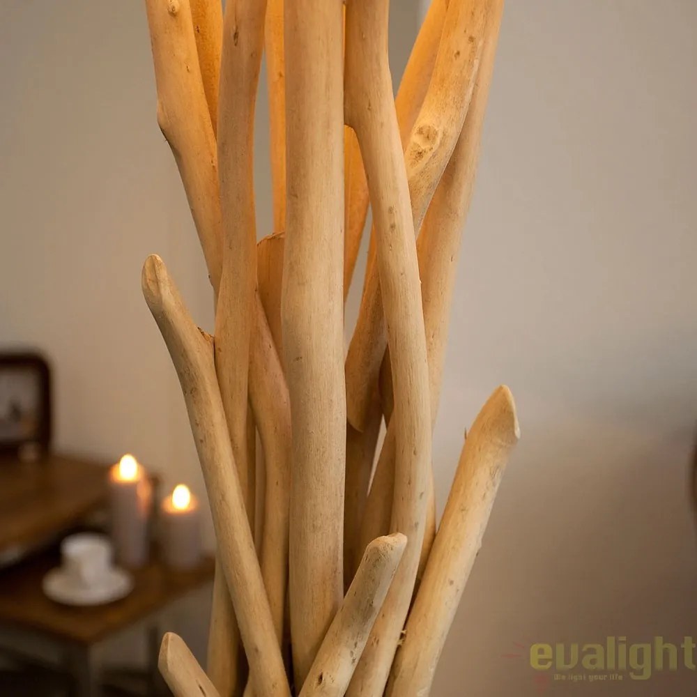 Lamparar deosebit / Lampa de podea cu design rustic Cara A-30208 VC